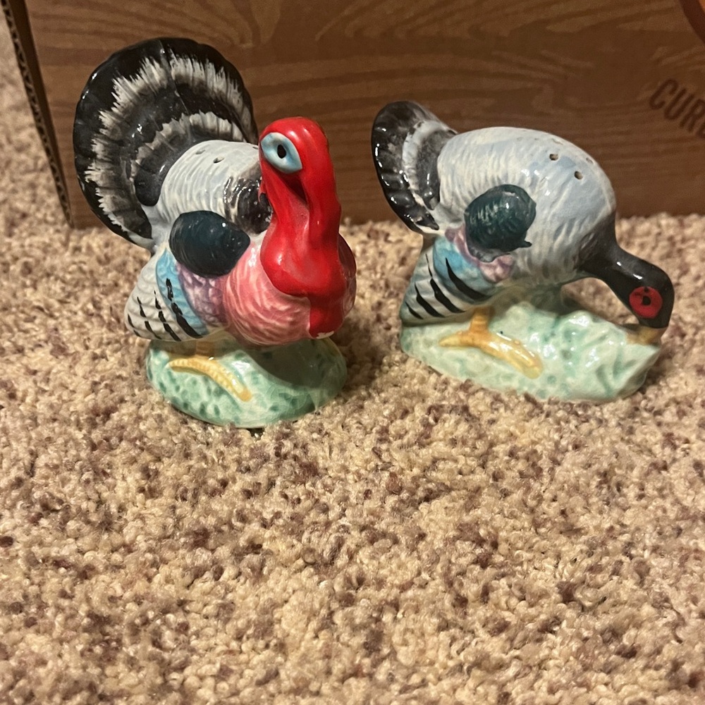 Colorful Turkey Salt and Pepper Shakers